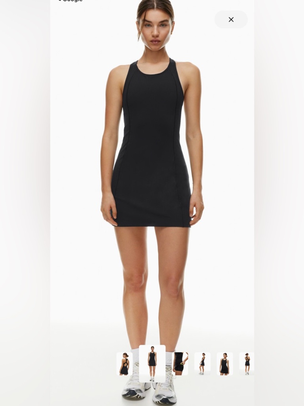 Aritzia TNA Women’s Breathe Dropshot Nico Raceback Sport Dress Black Size S